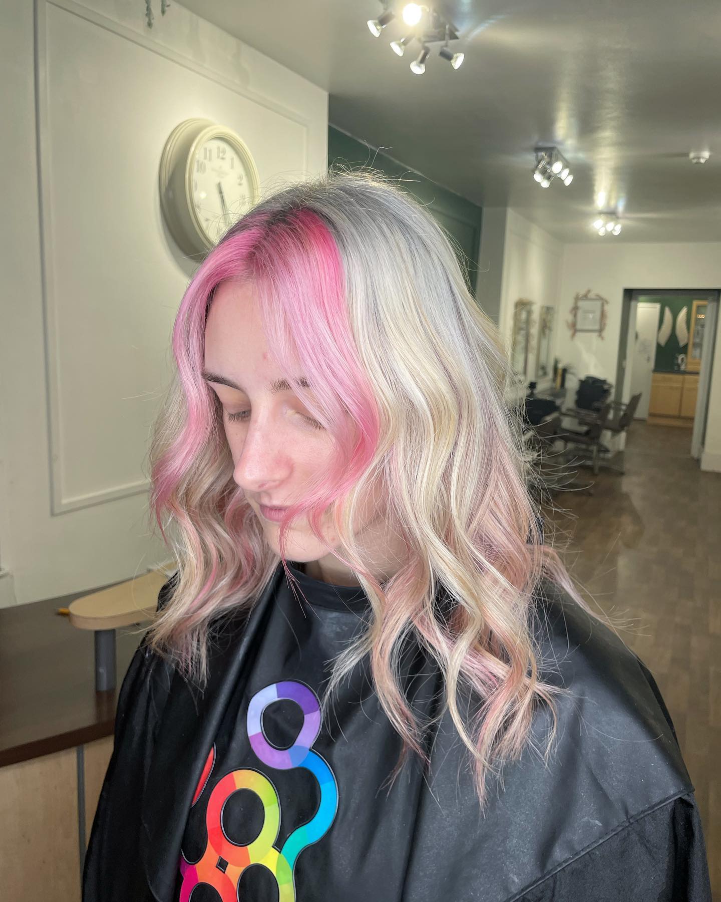 Marshmallow Pink Balayage Highlight