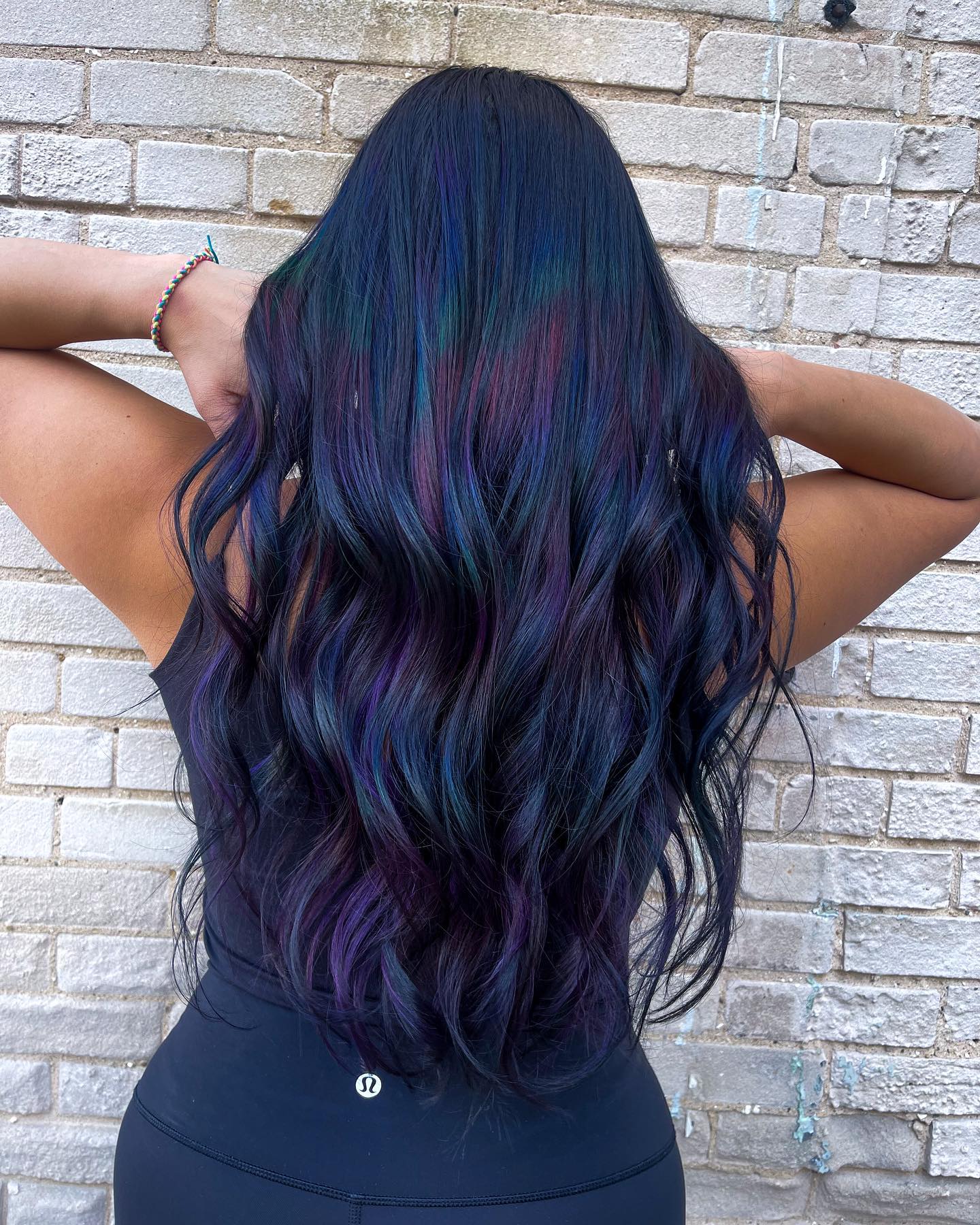 Oil Slick Hair With Muted Colors