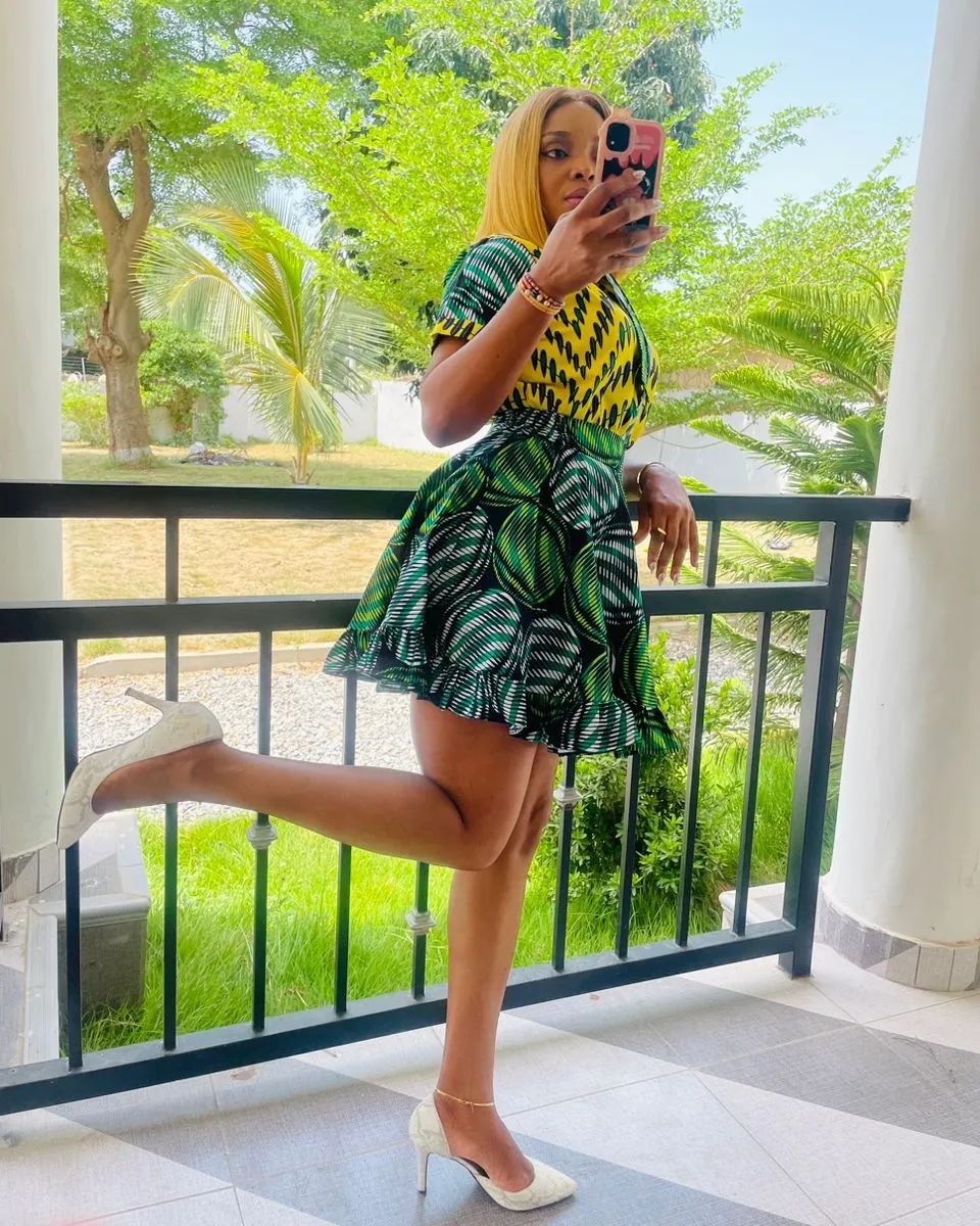 Short Ankara Maxi Skirt and Top