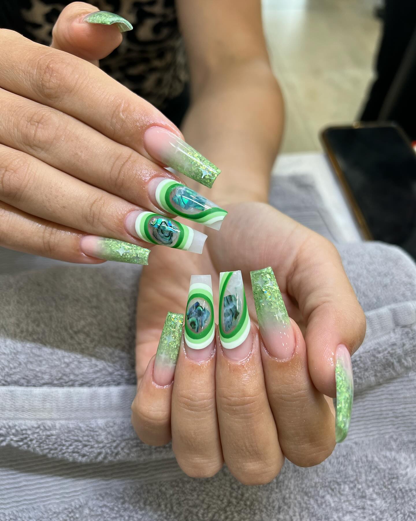 Green Bio Acrylic Nail Gel