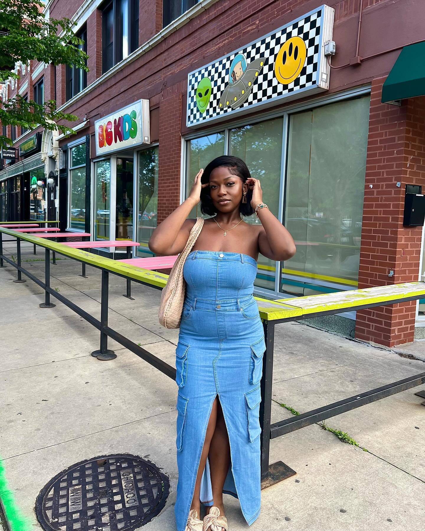 Summer Denim Tub Gown