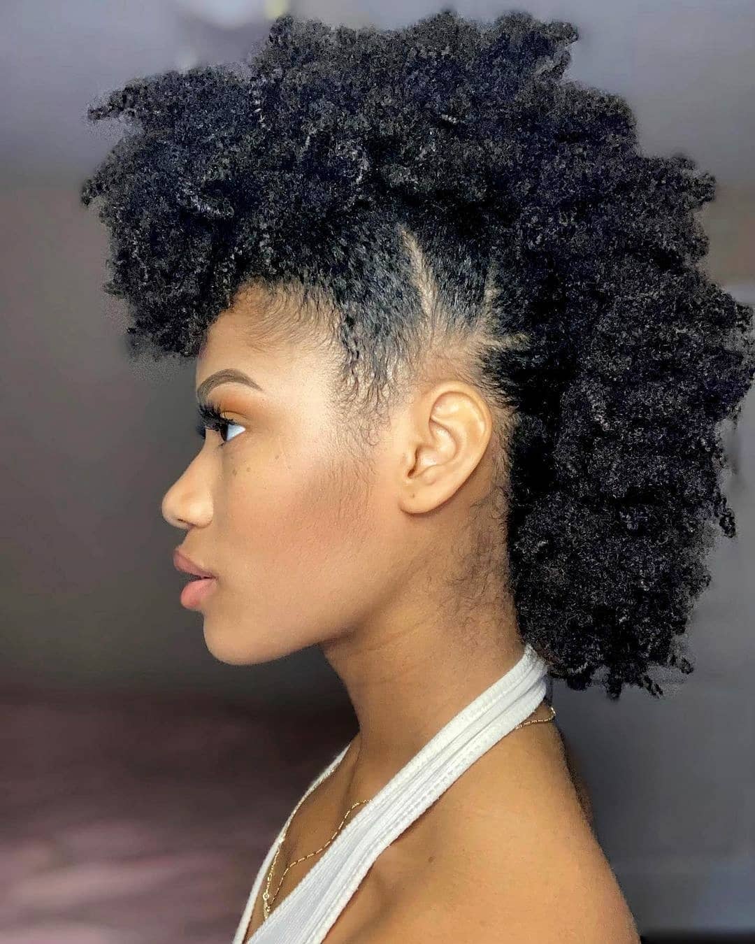 4c Coily Mohawk Hairstyle