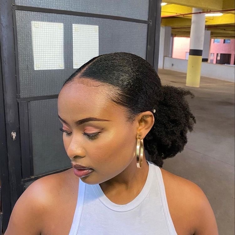 4c Low Bun Hairstyle