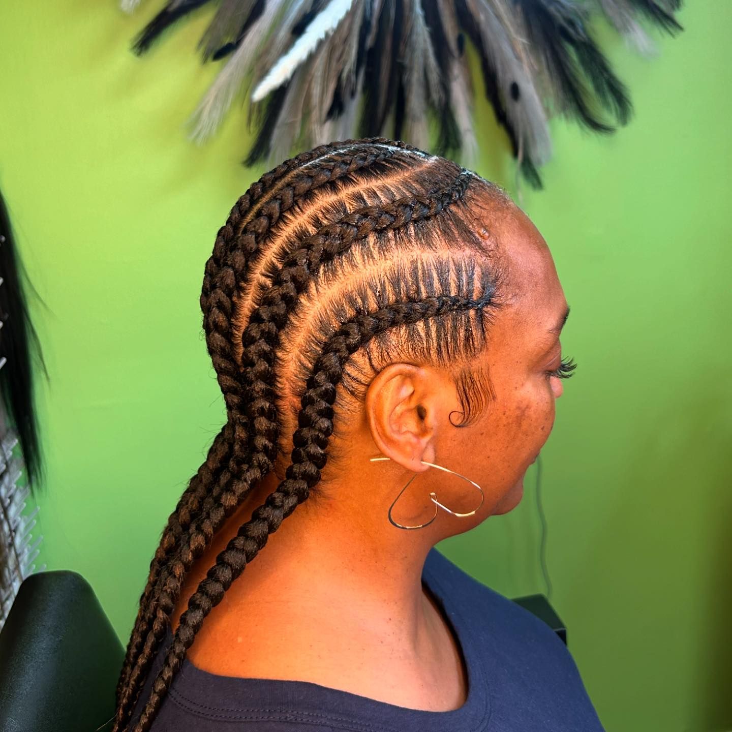 All Back Cornrow Braid