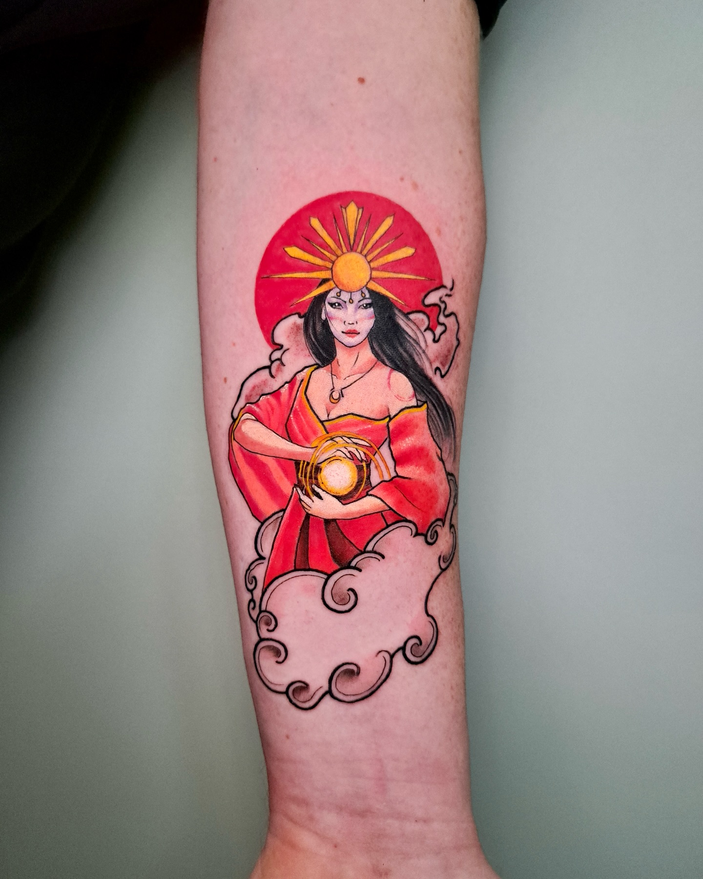 Amaterasu, Goddess of the Sun Tattoo