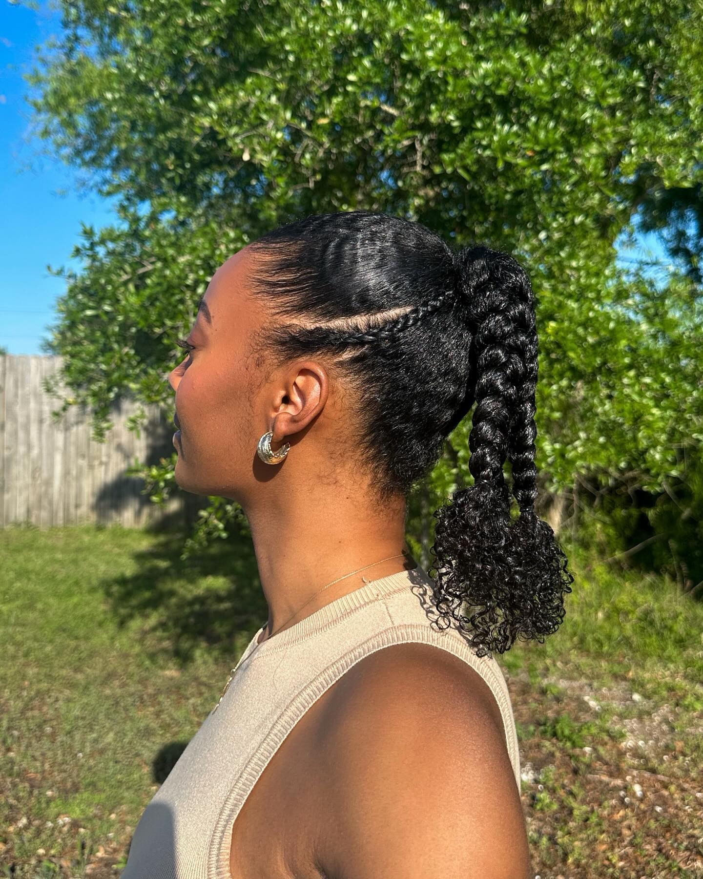 Braided Ponytail Hairstyle
