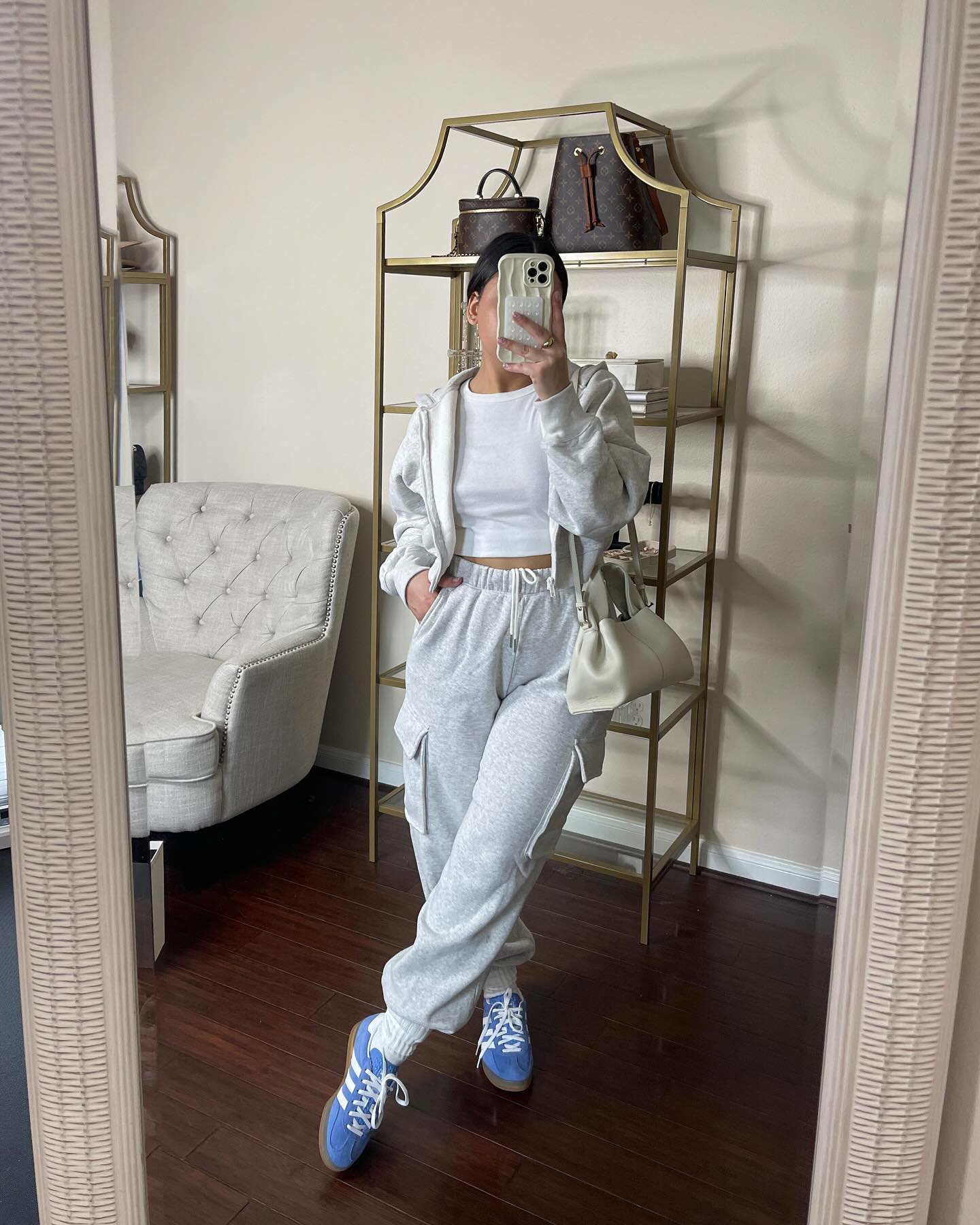 Cargo Pants + Trench Coat + Sneakers