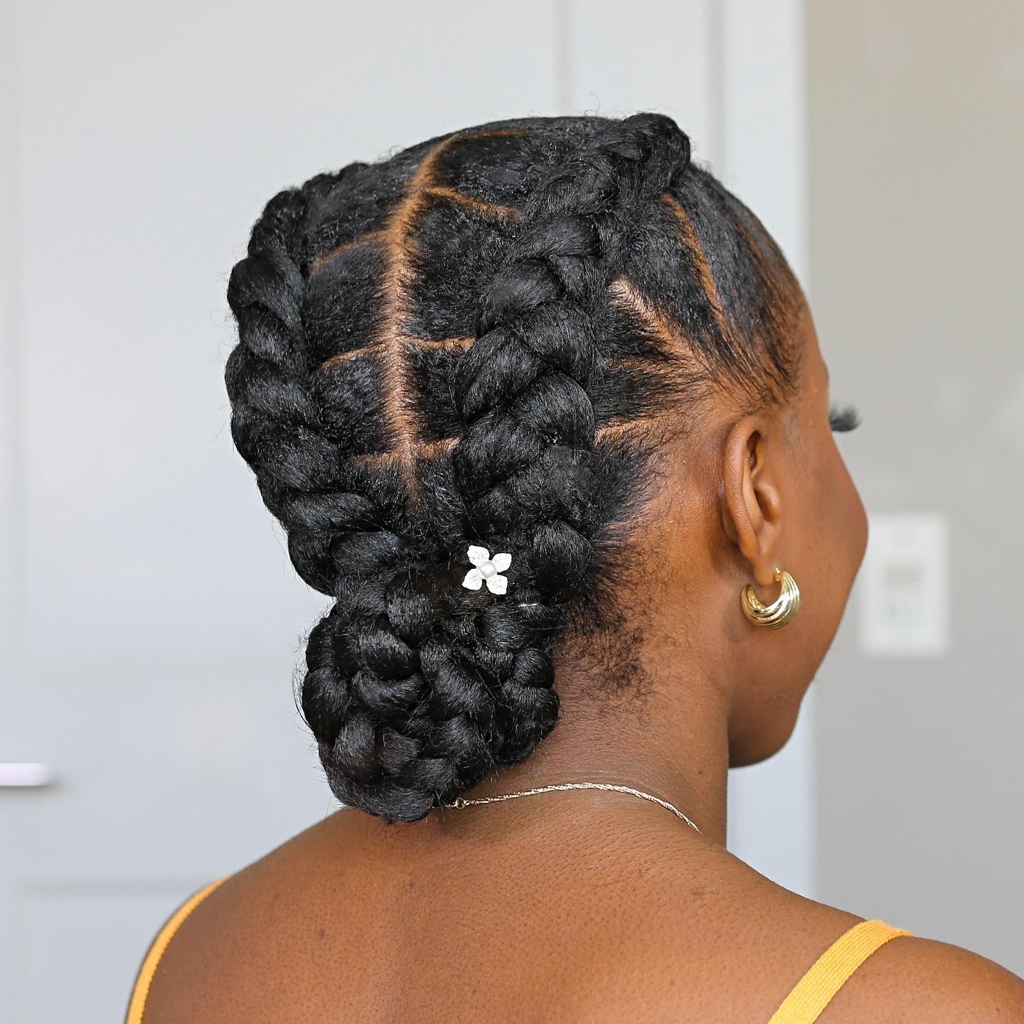 Double Feed-in Braid Hairstyle