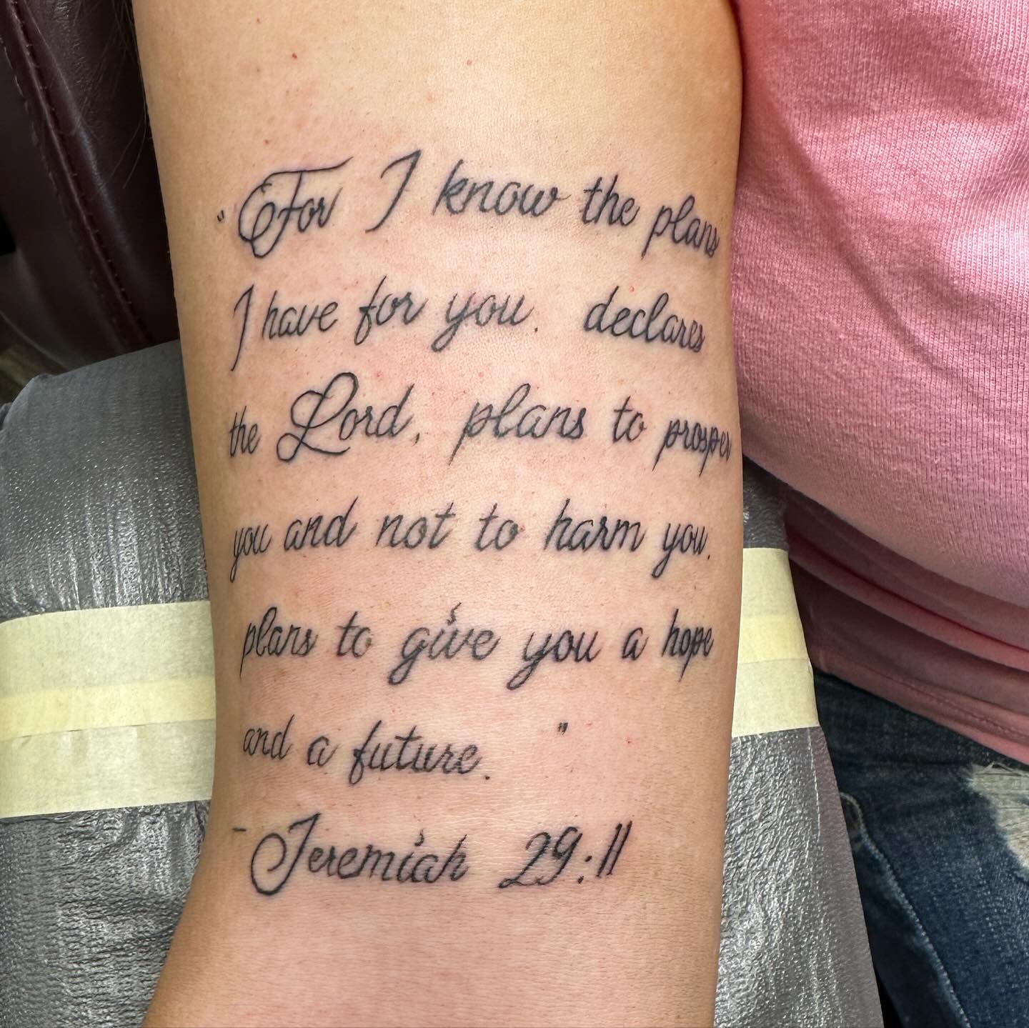 Jeremiah 2911 Scripture Tattoo