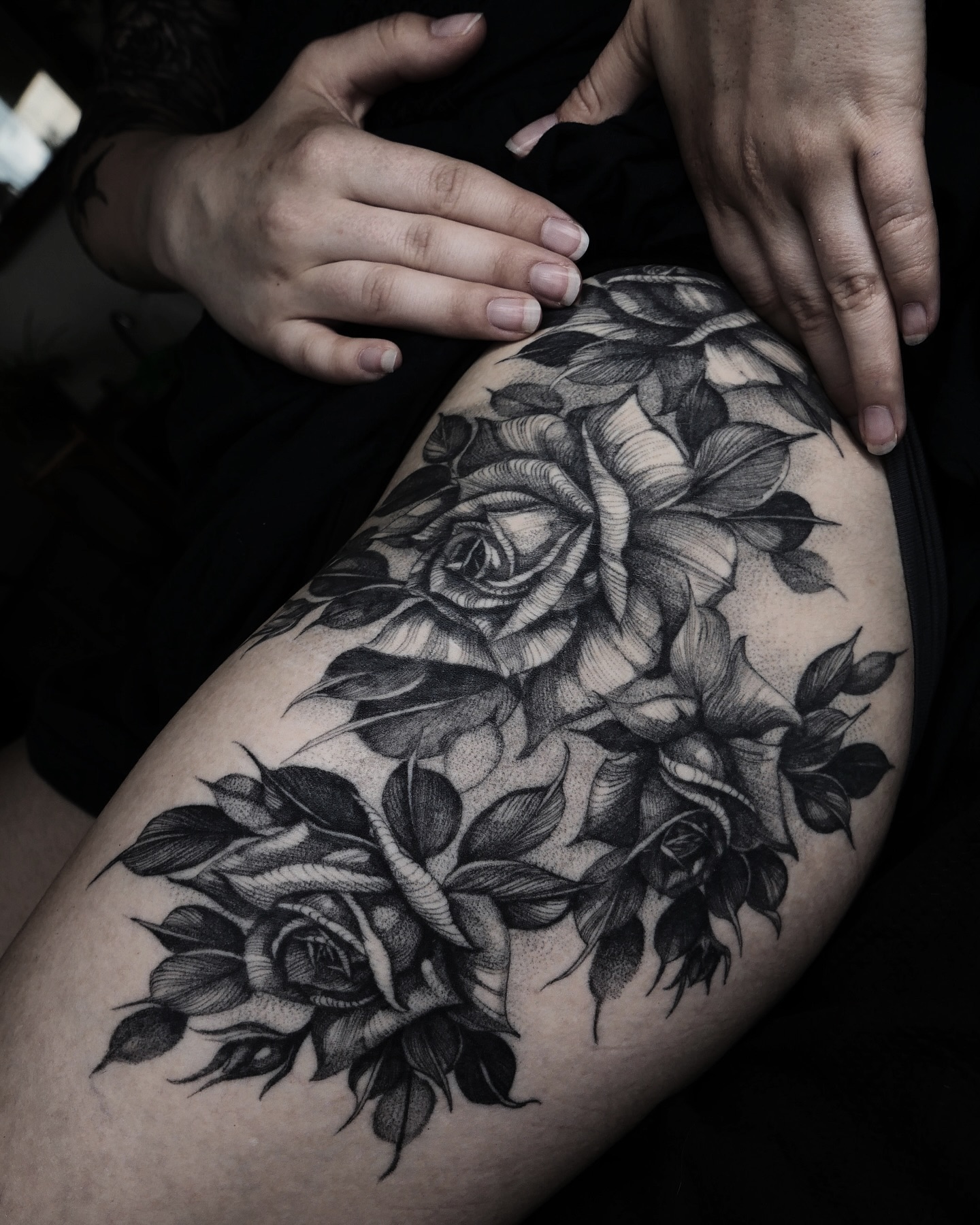 Roses Hip Tattoo