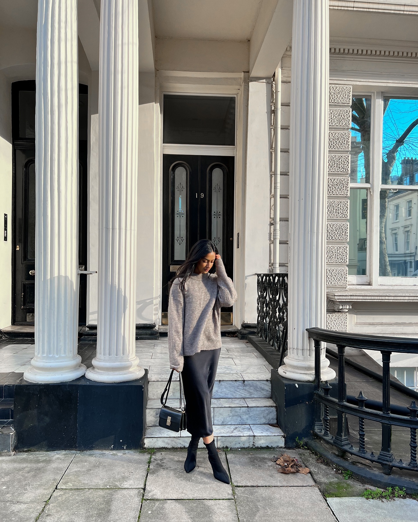 Satin Skirt + Jumper + Boot
