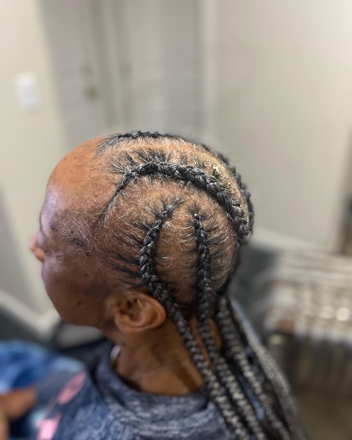 Simple Freestyle Cornrow Braids