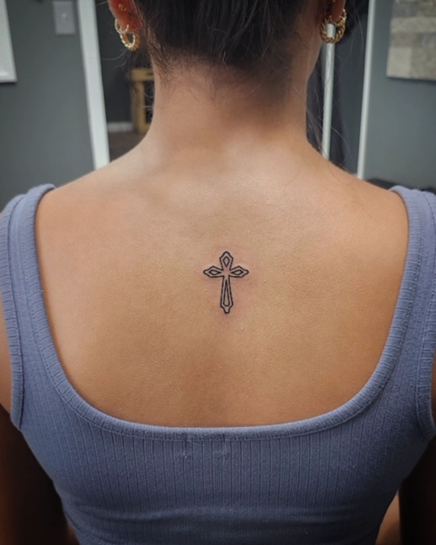 Small Ink Cross Tattoo