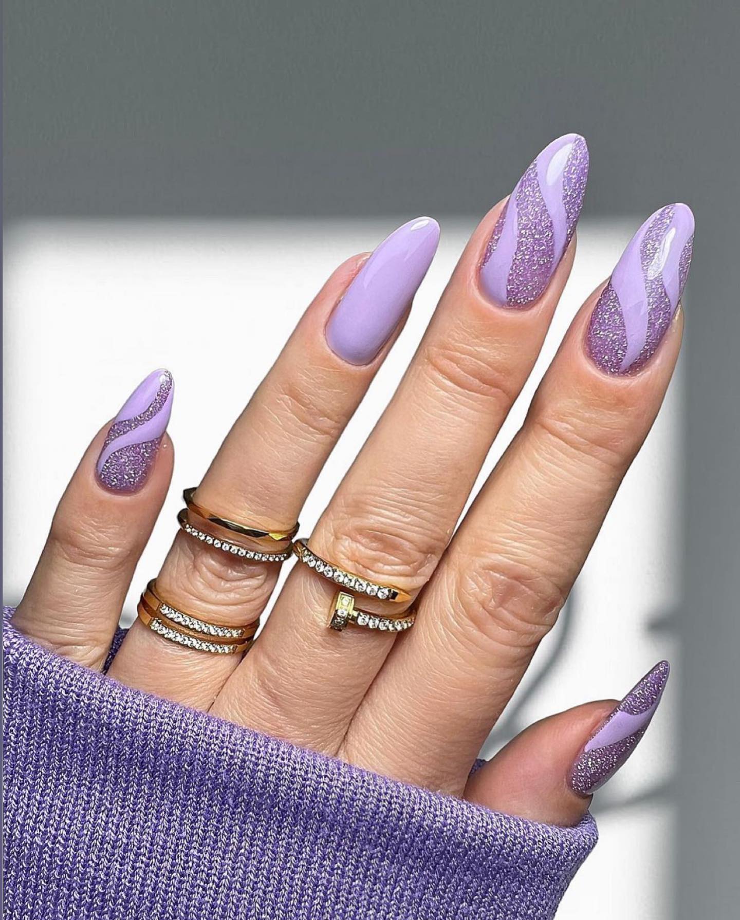 Sophisticated Purple Nail