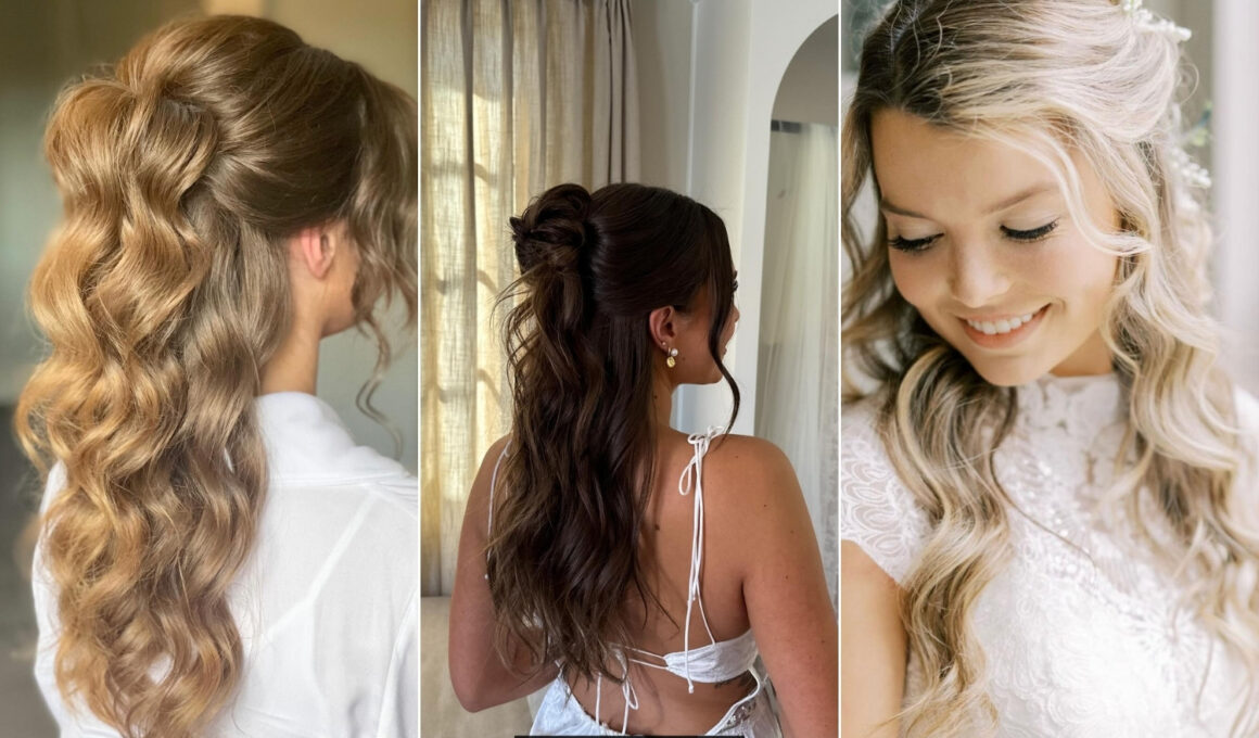 Bridal Hair Half Up Half Down Style Ideas