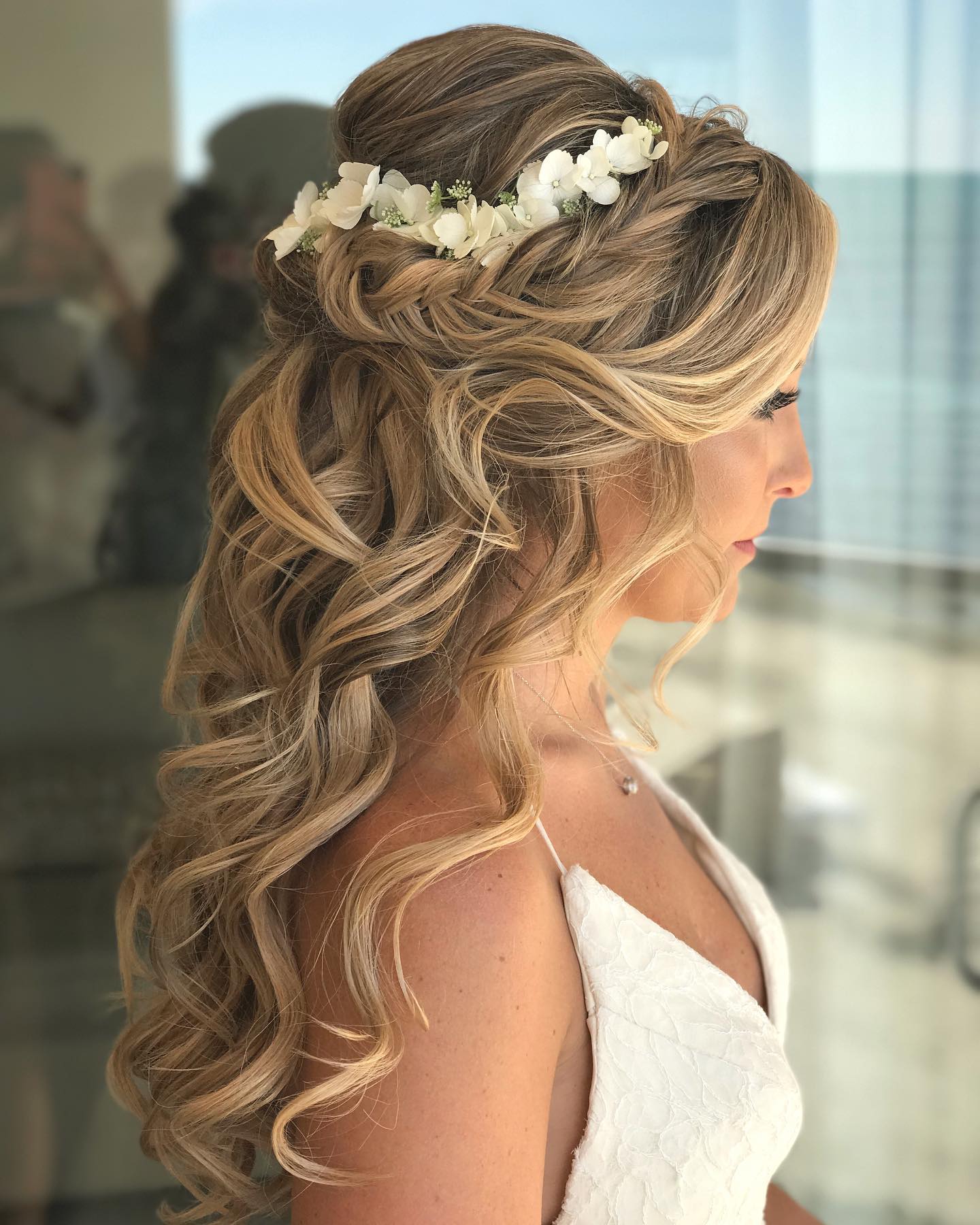 Crown Half Up Half Down Hairstyle