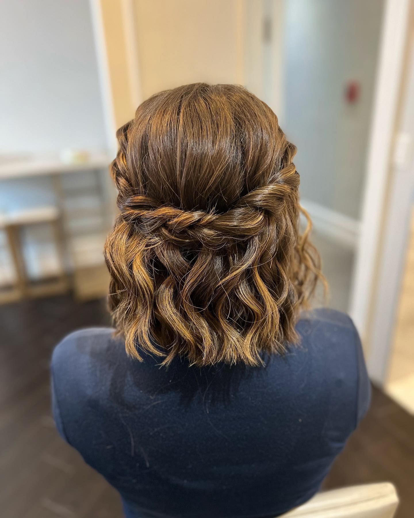 Cute Short Half Up Half Down Hairstyle
