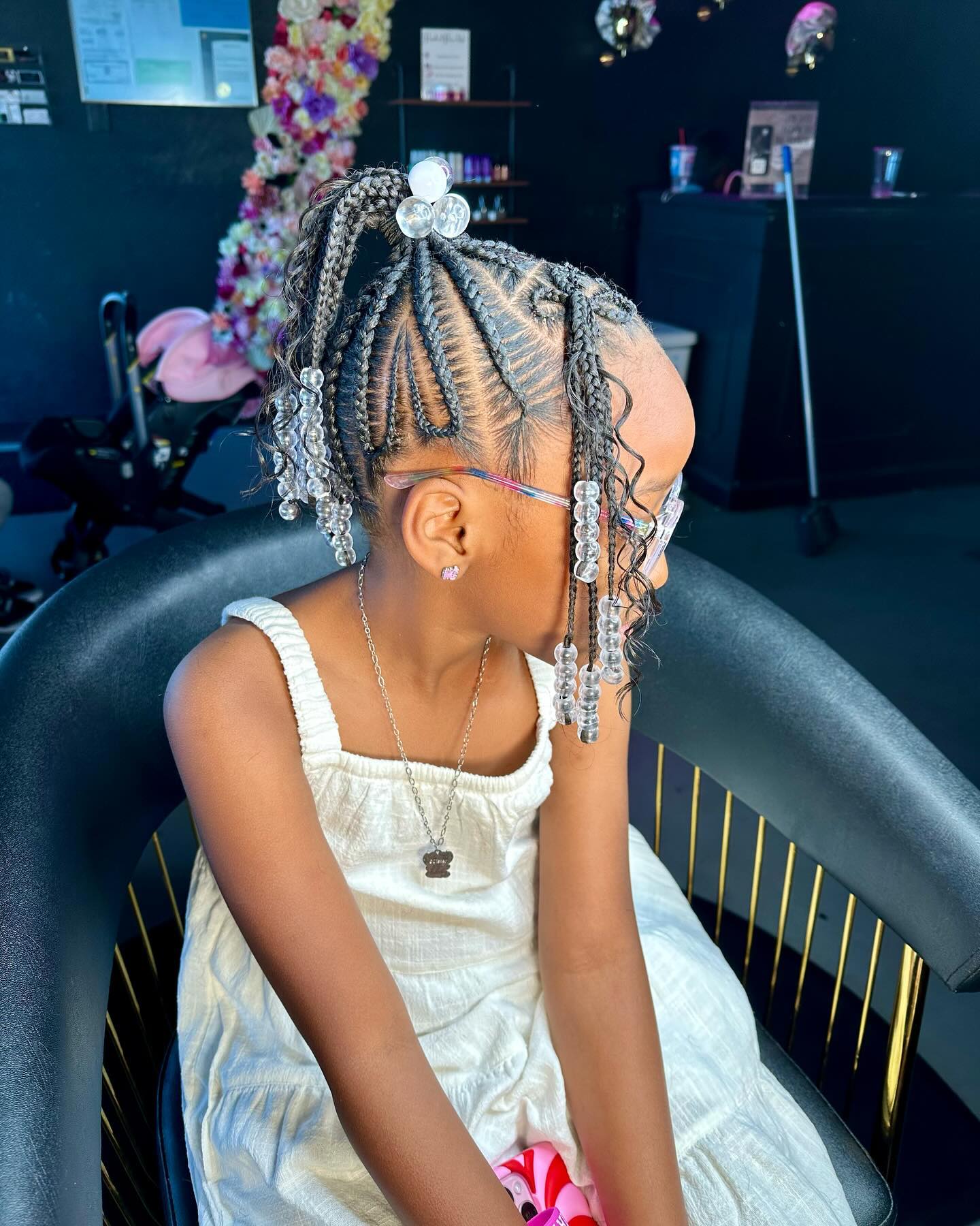 Ponytail Braid With Braided Bangs