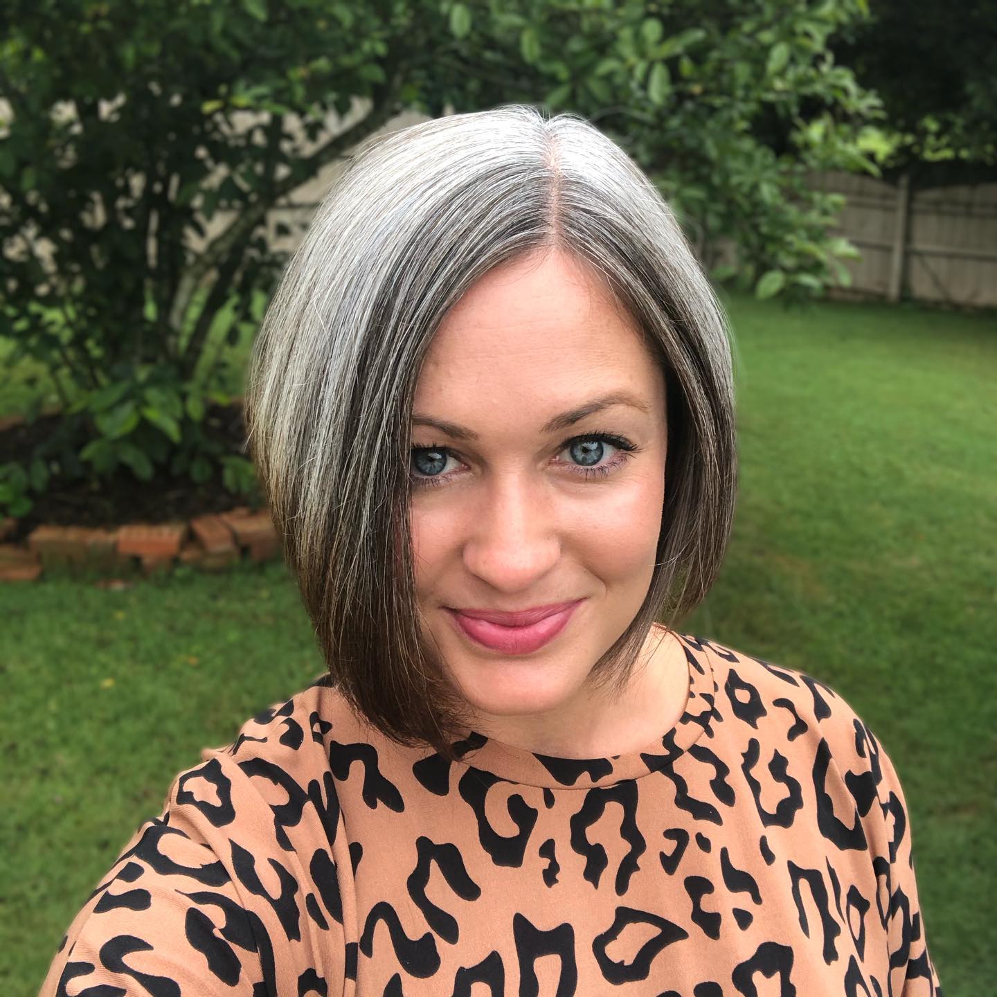 A-Line Grey Bob Hairstyle