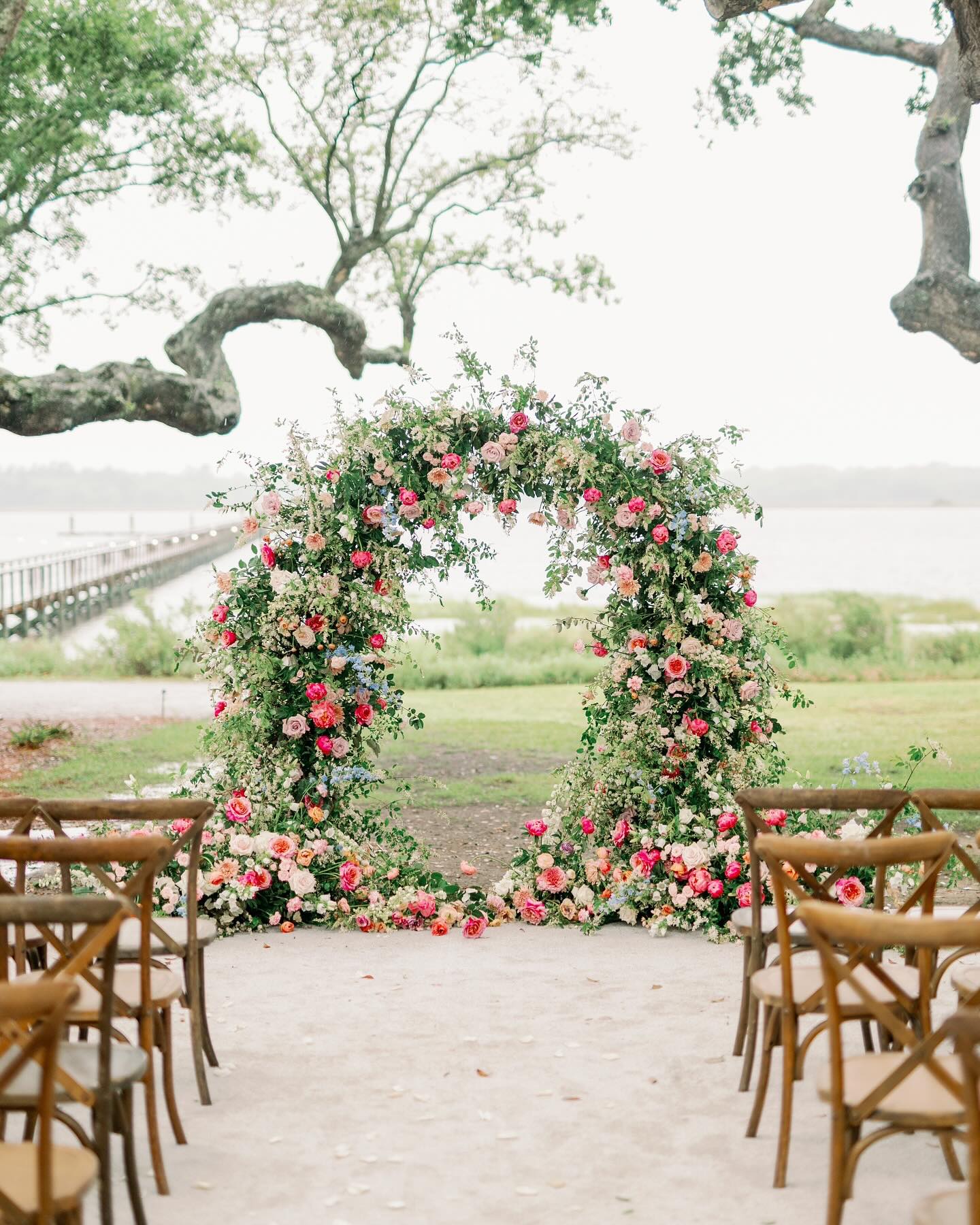 Southern Wedding Arch with Vintage Charm