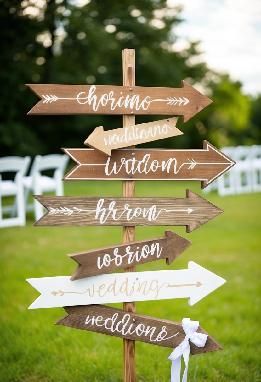 Rustic Wooden Arrow Signs