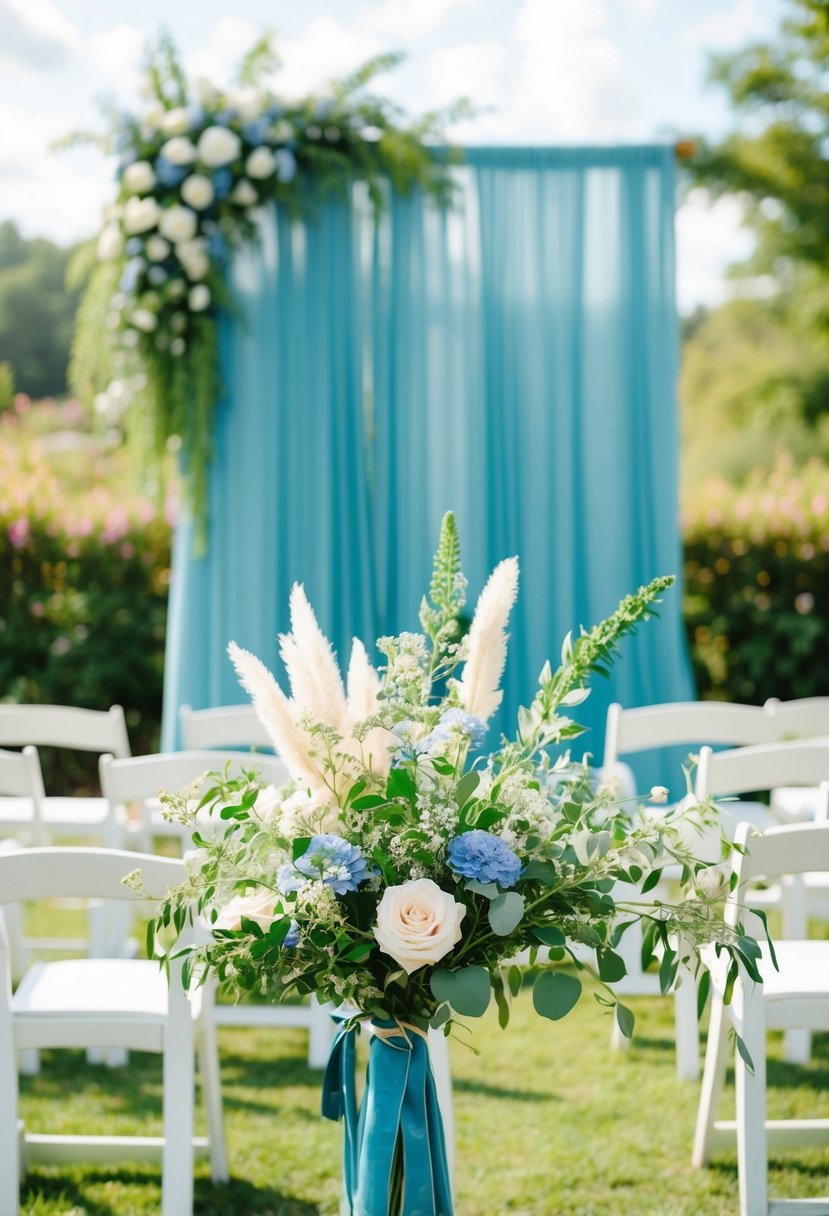 Dusty Blue and Green