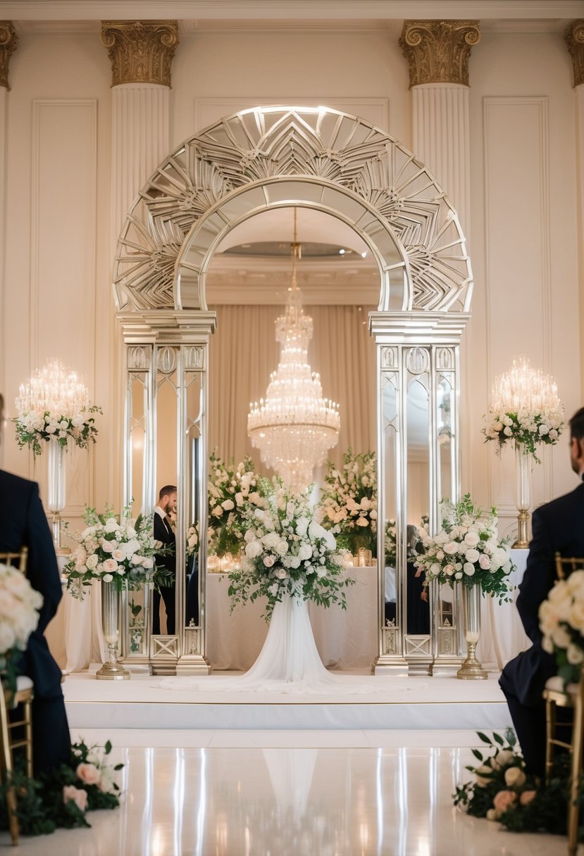 Art Deco Mirrored Arch