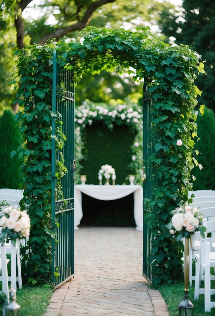Garden Gate with Vines