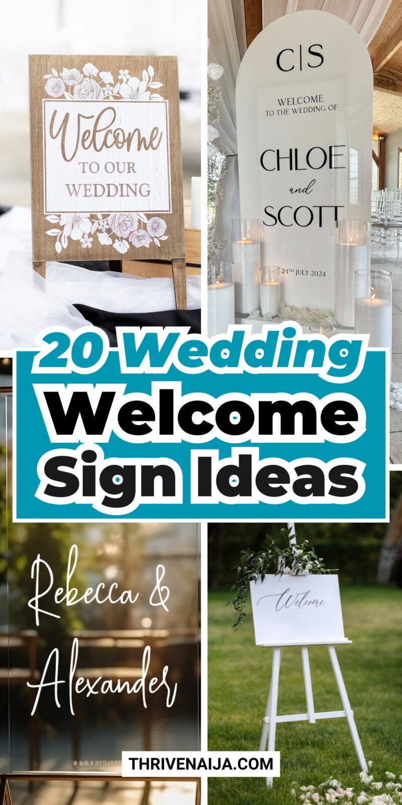 20 Unique Wedding Welcome Sign Ideas | ThriveNaija