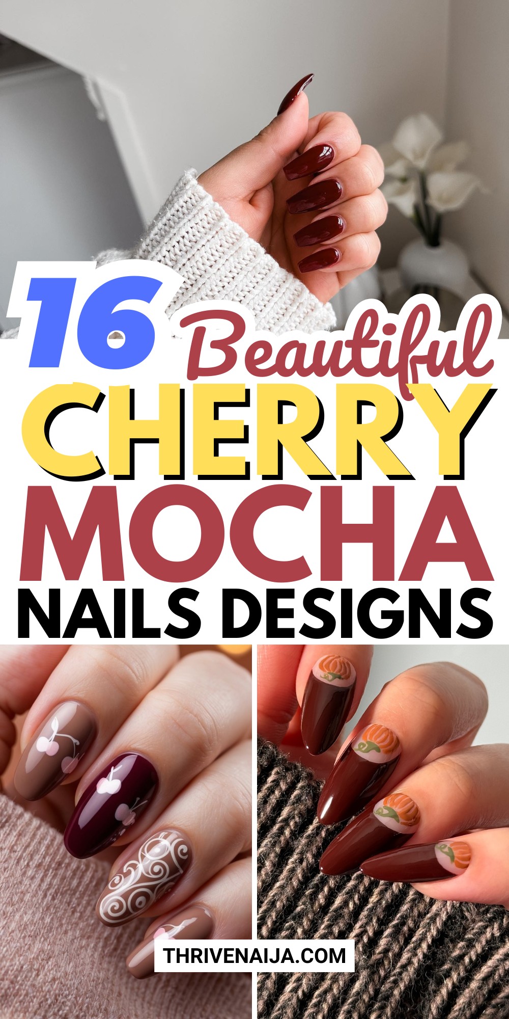 Best Cherry Mocha Nails  Ideas