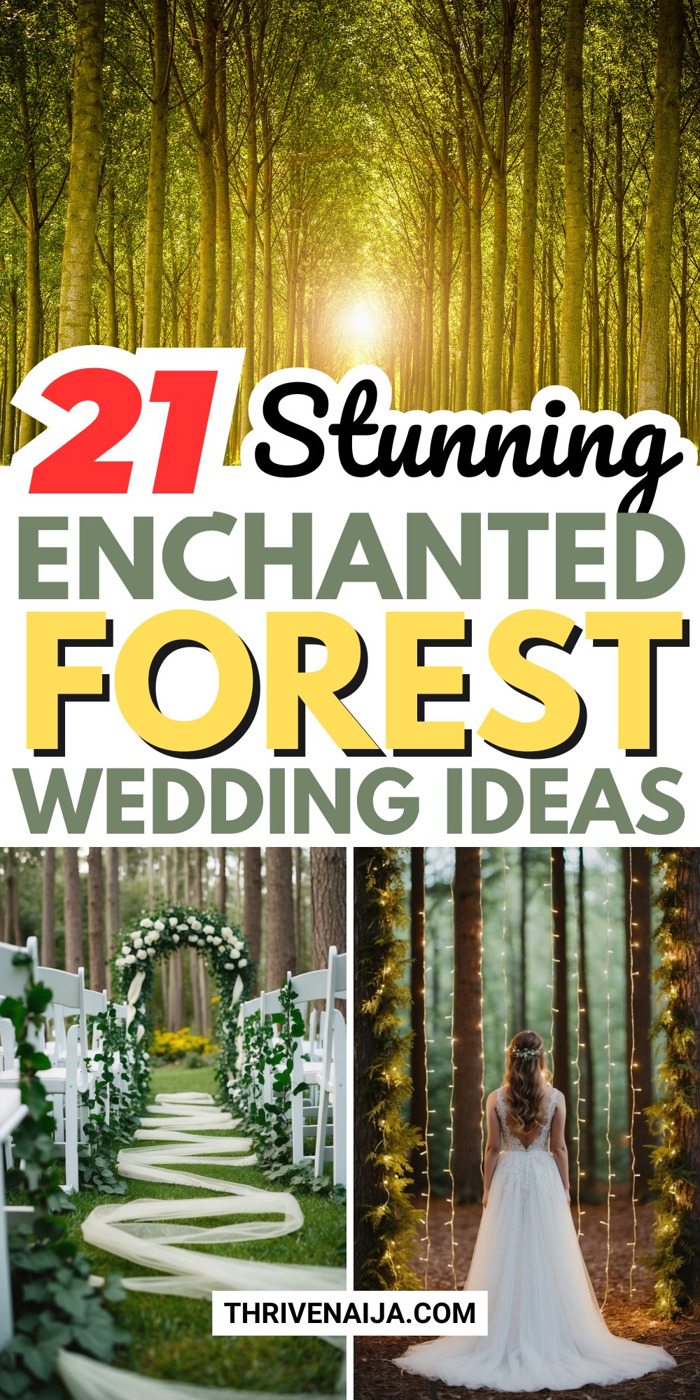 enchanted
decor ideas
forest wedding
