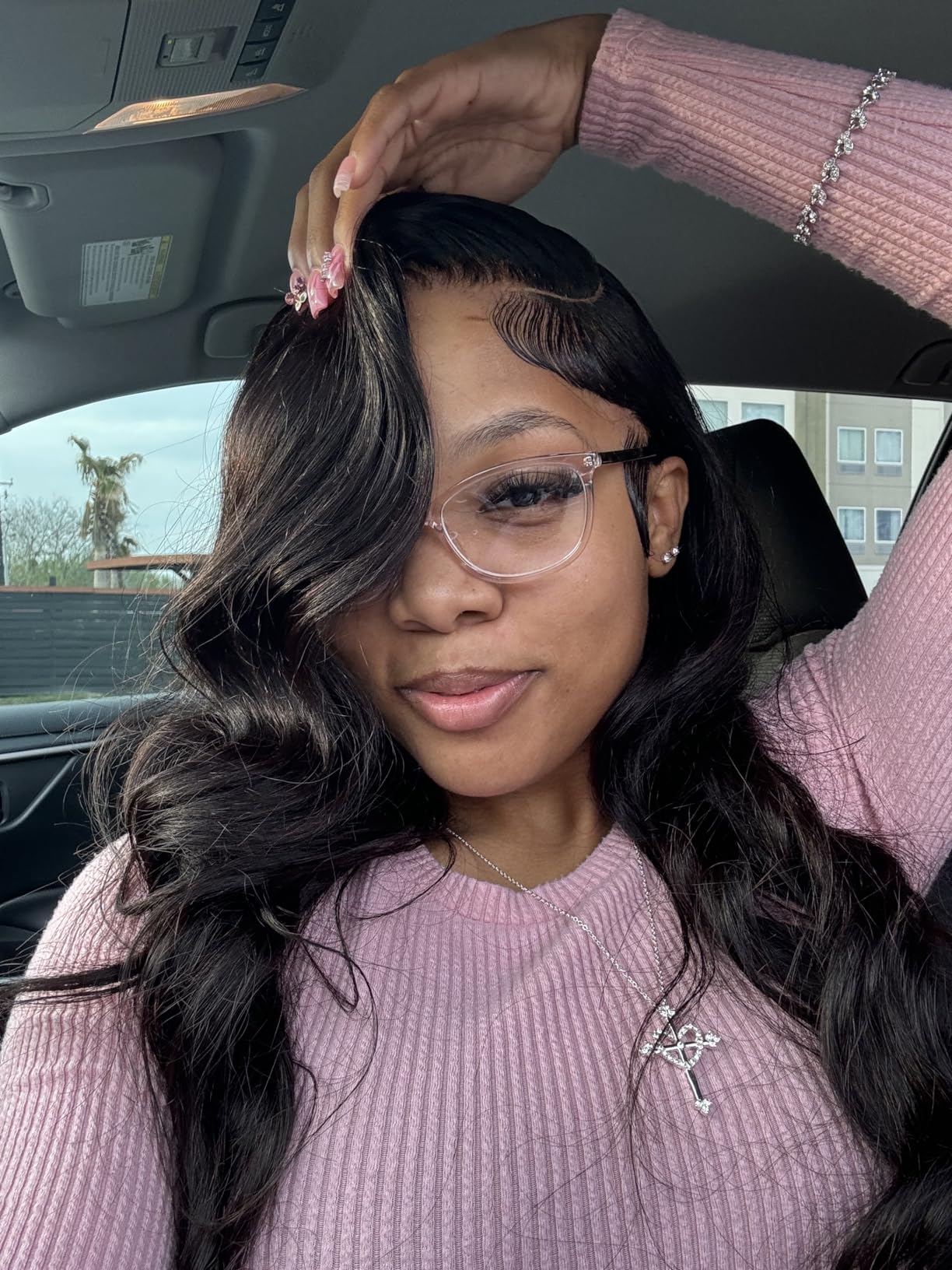 side part body wave wig