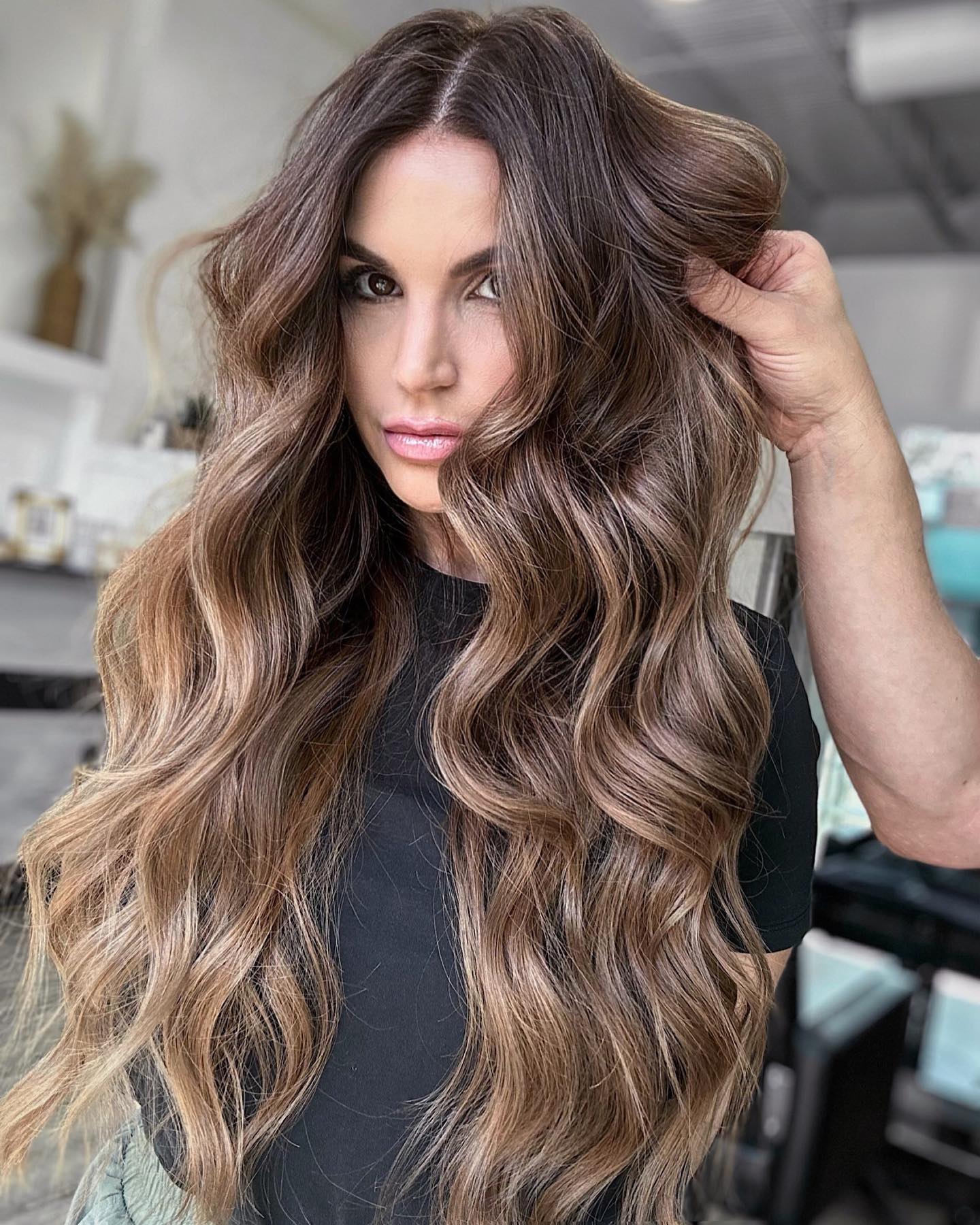 Espresso Base with Caramel Streaks
