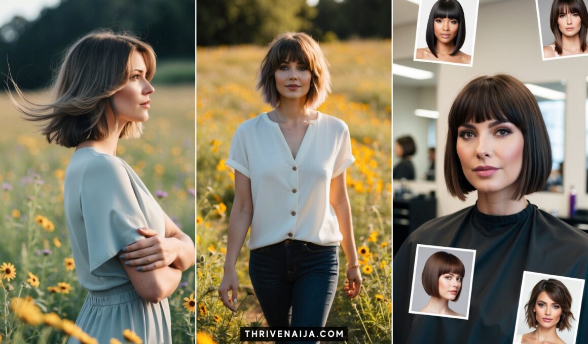 Mid Length Haircut Ideas