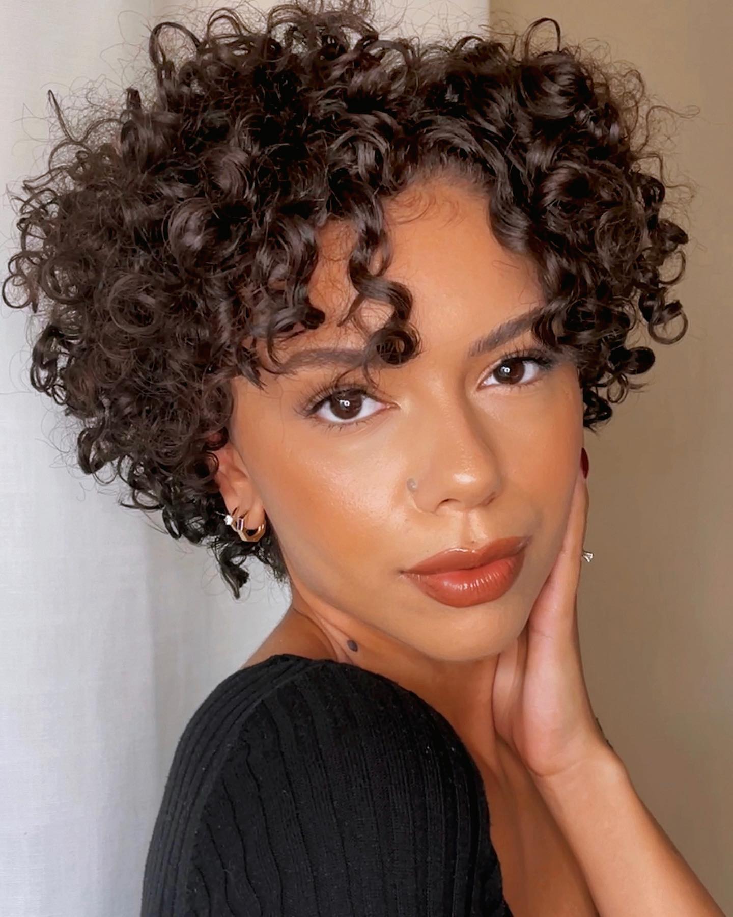 Pixie Cut with Curls
