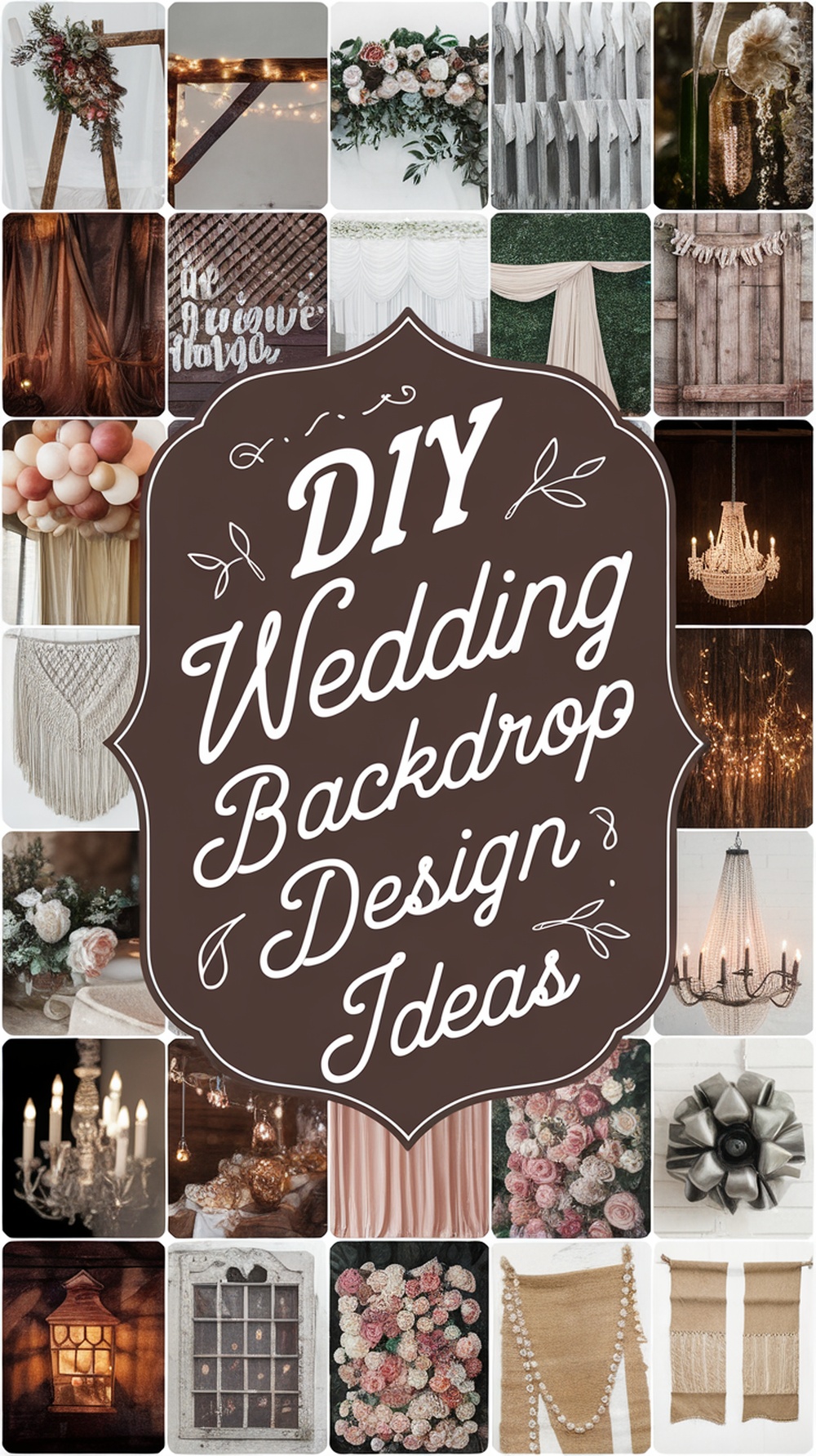 17 DIY Wedding Backdrop Design Ideas