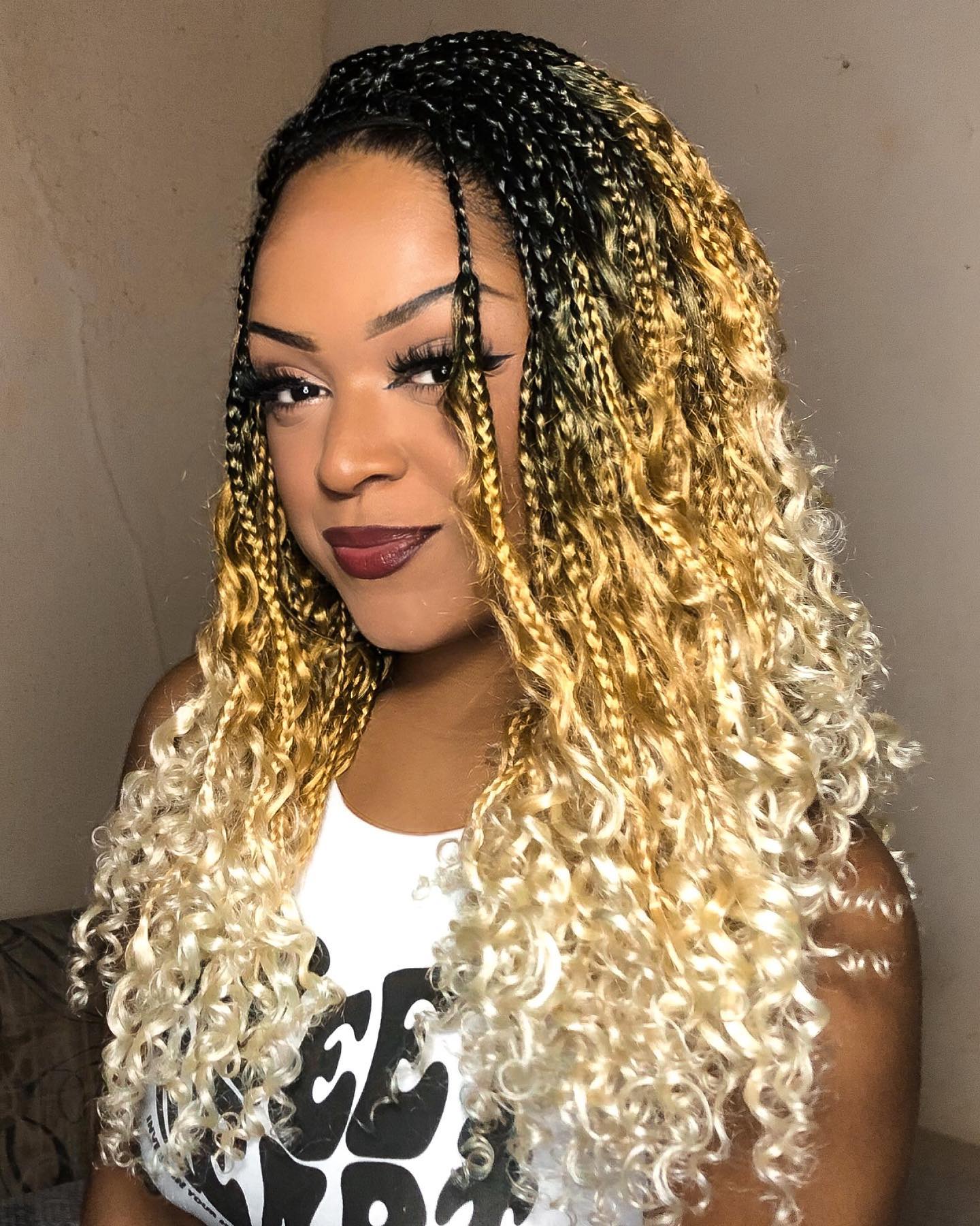 Blonde Boho Crochet Braid