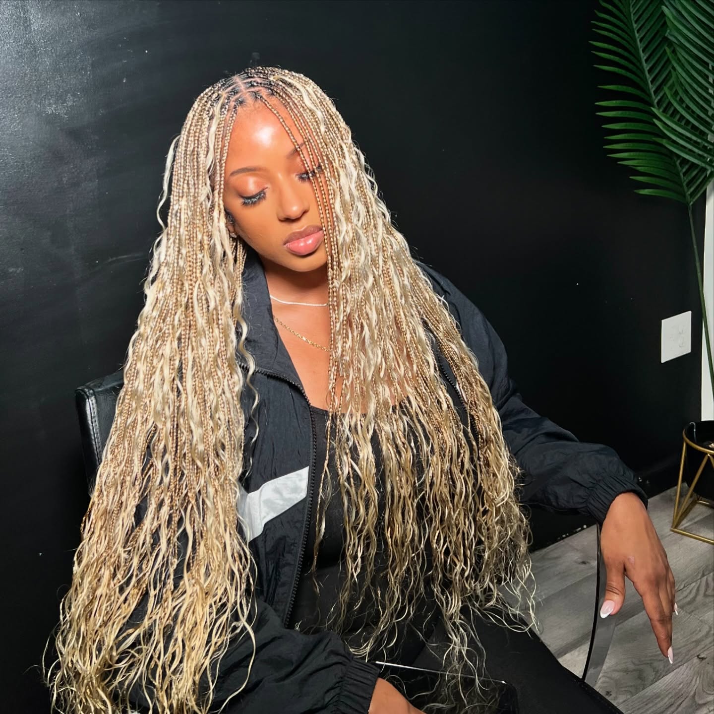 Blonde Boho Micro Braids