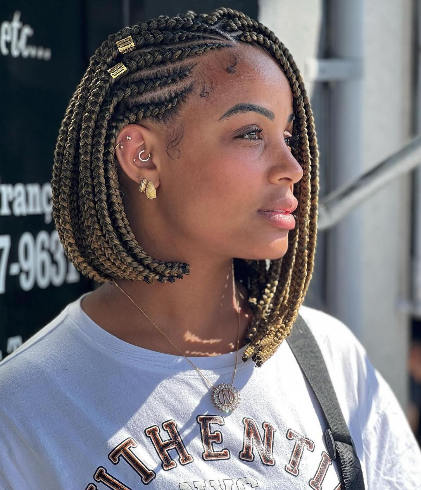 Bob Braid with Feed-in Braids