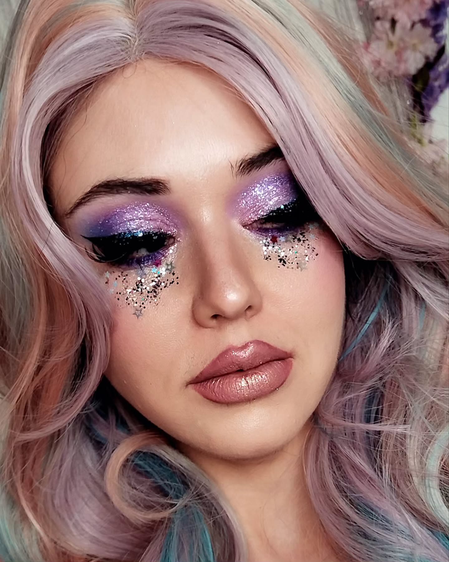 Bold Sparkles Glitter Makeup