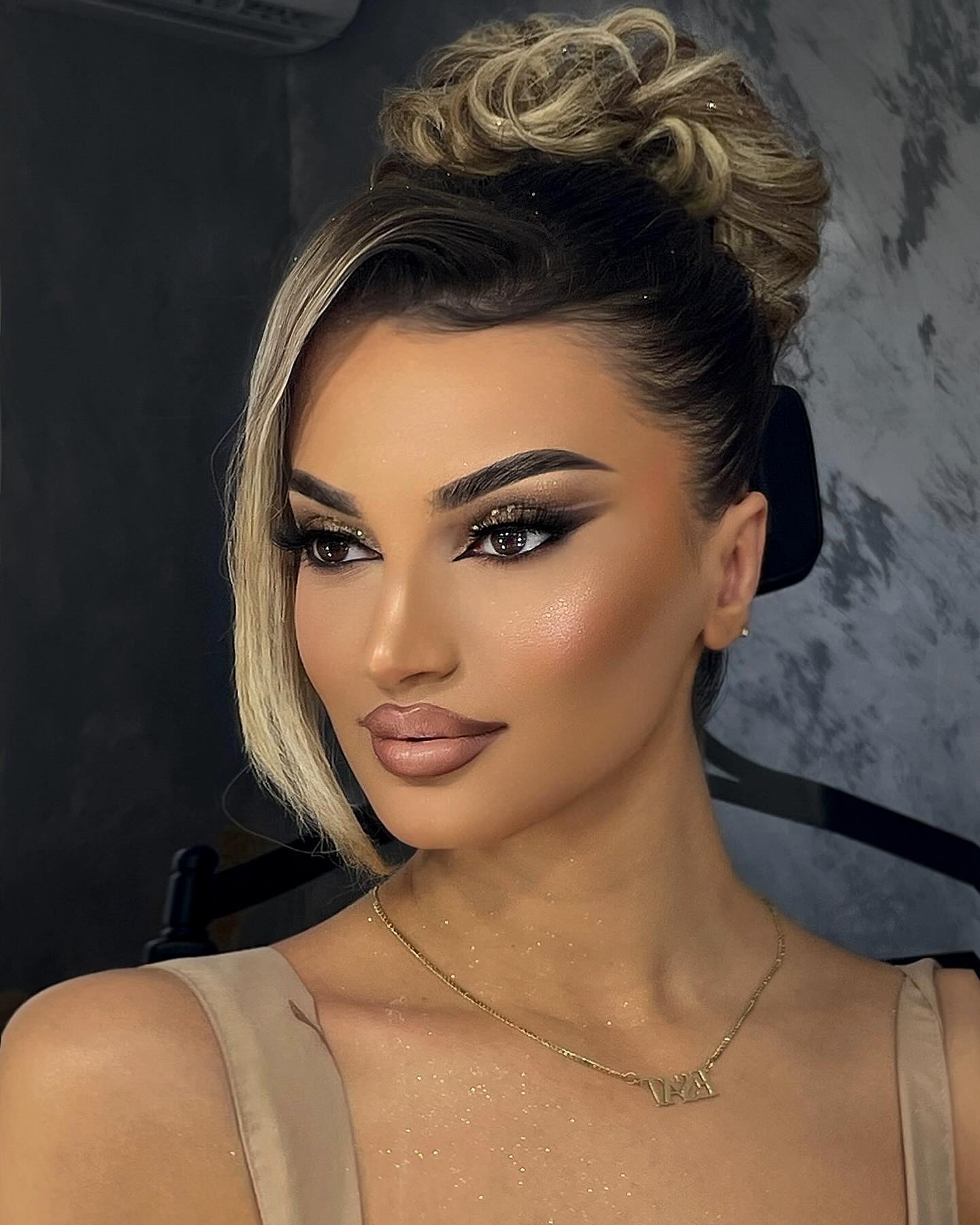 Crystal Winged Eye Makeup