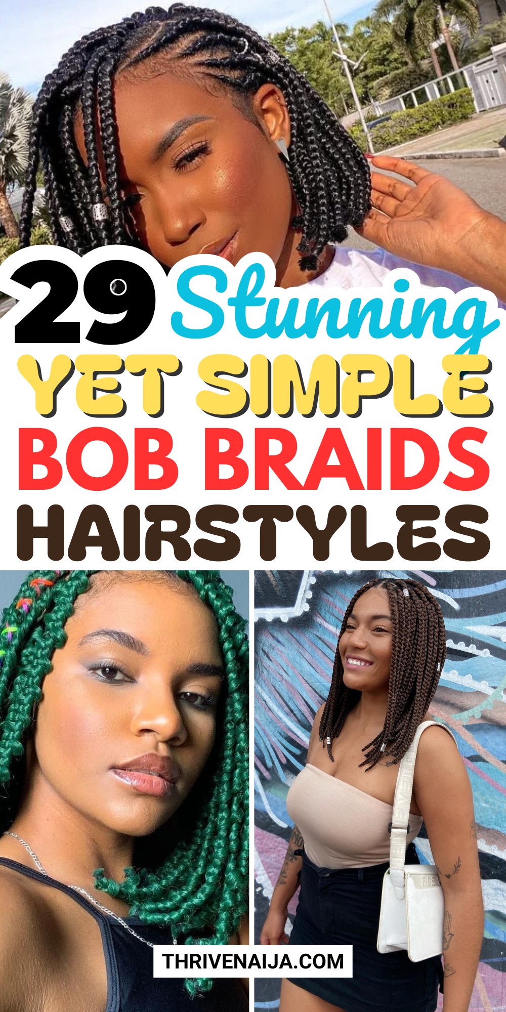 Cute Bob Braids Hairstyle Ideas