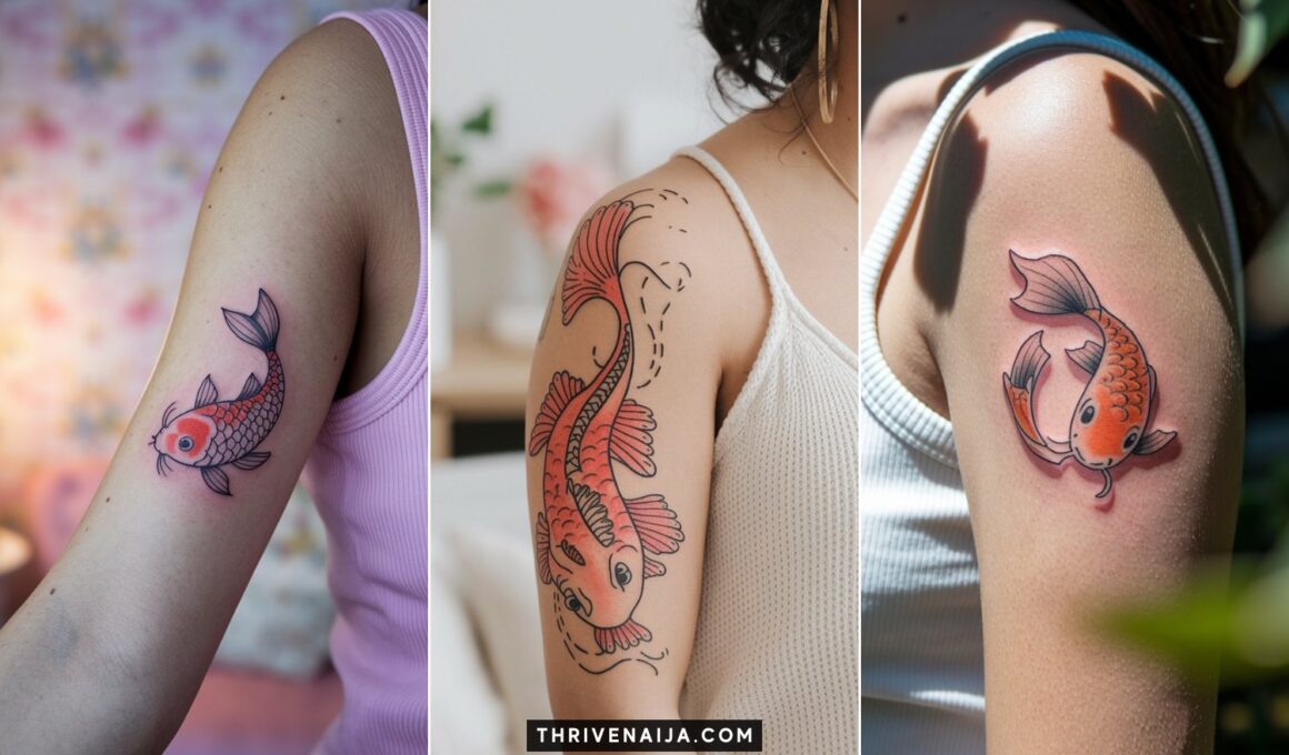 Cute Koi Fish Tattoo