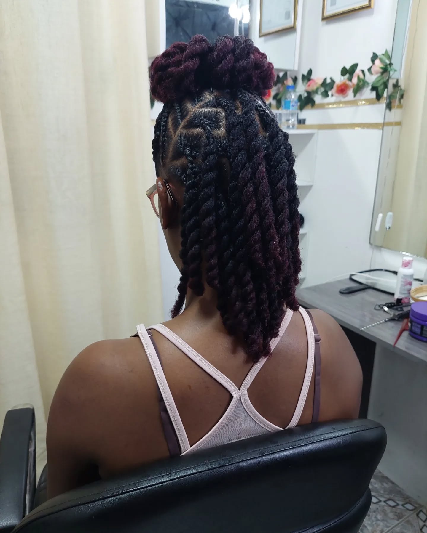 Half Up, Half Down Two Strand Twist