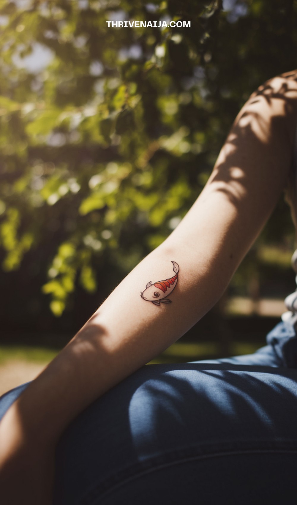 Sly Sketch Koi Fish Tattoo