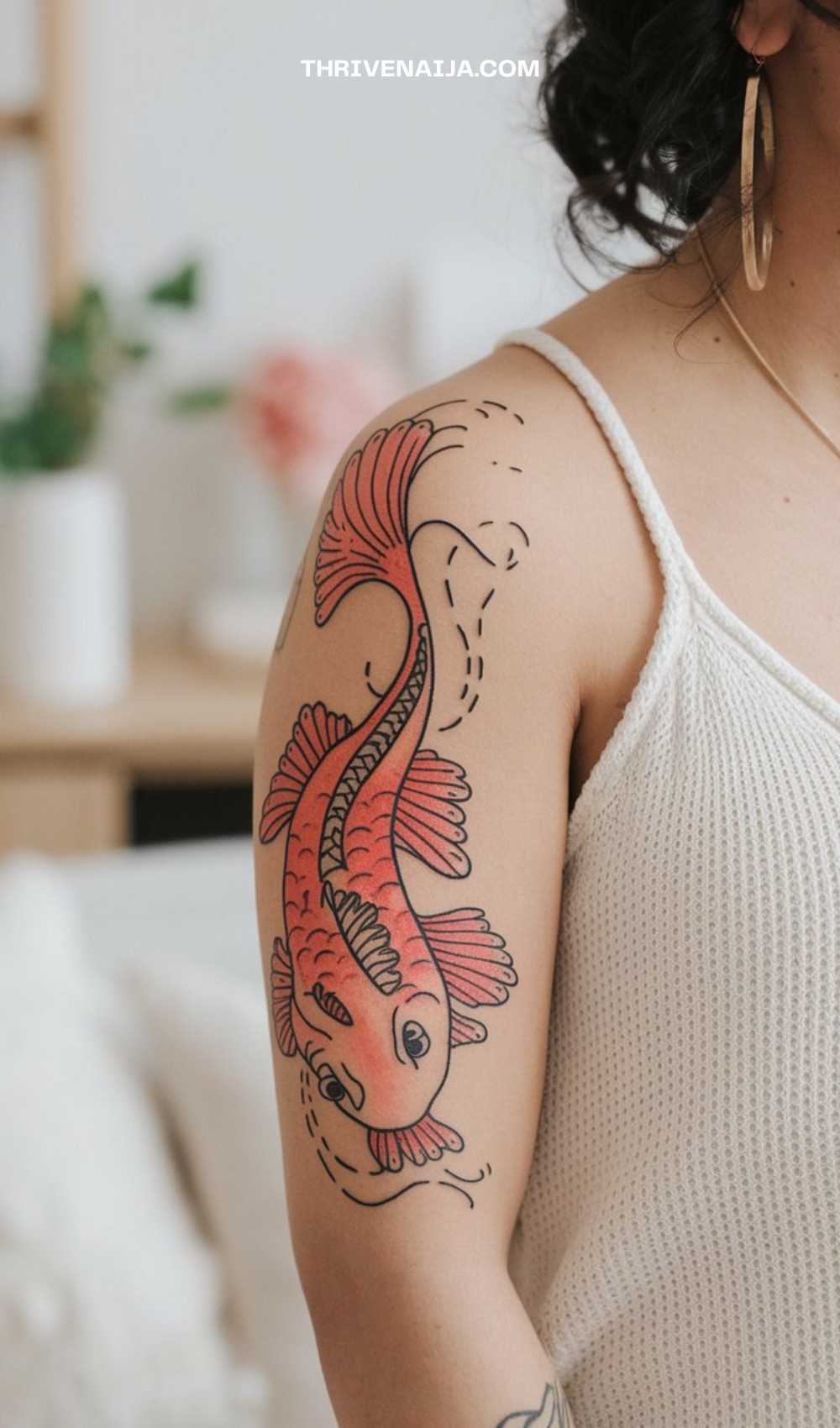Cute Koi Fish Tattoo