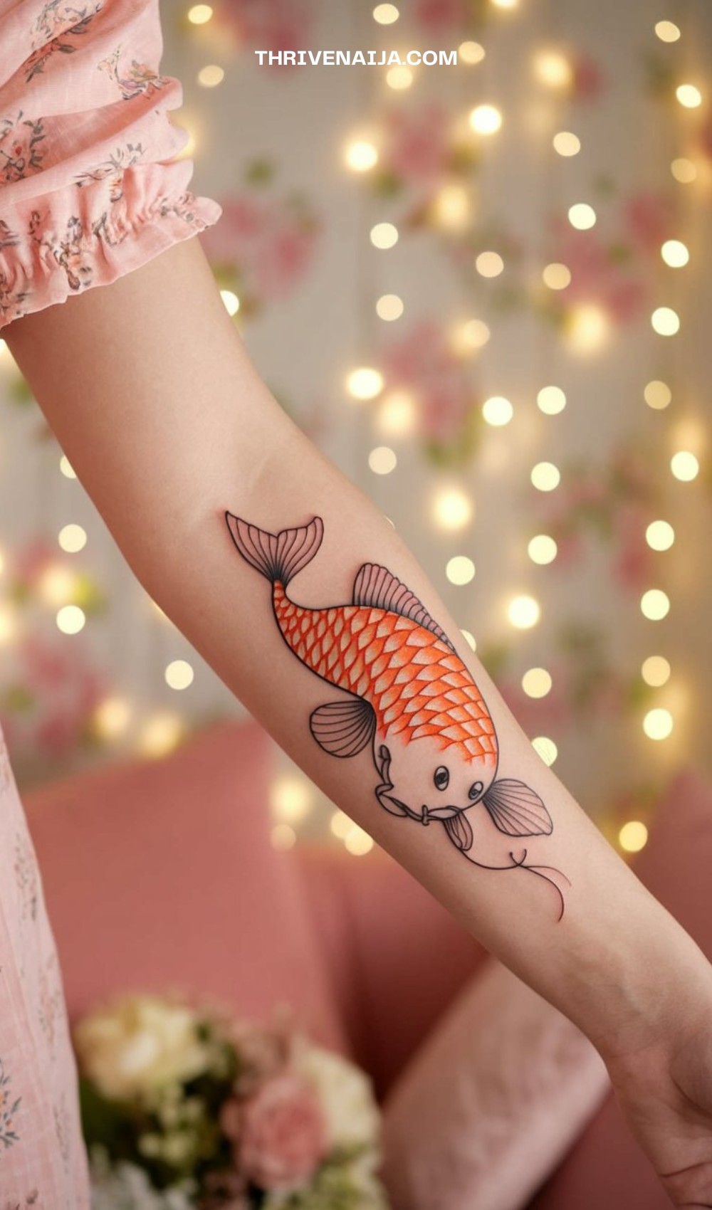 Imprint Colored Scales Koi Tattoo