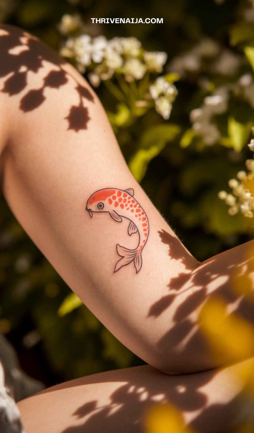 Spotty Koi Fish Tattoo Design