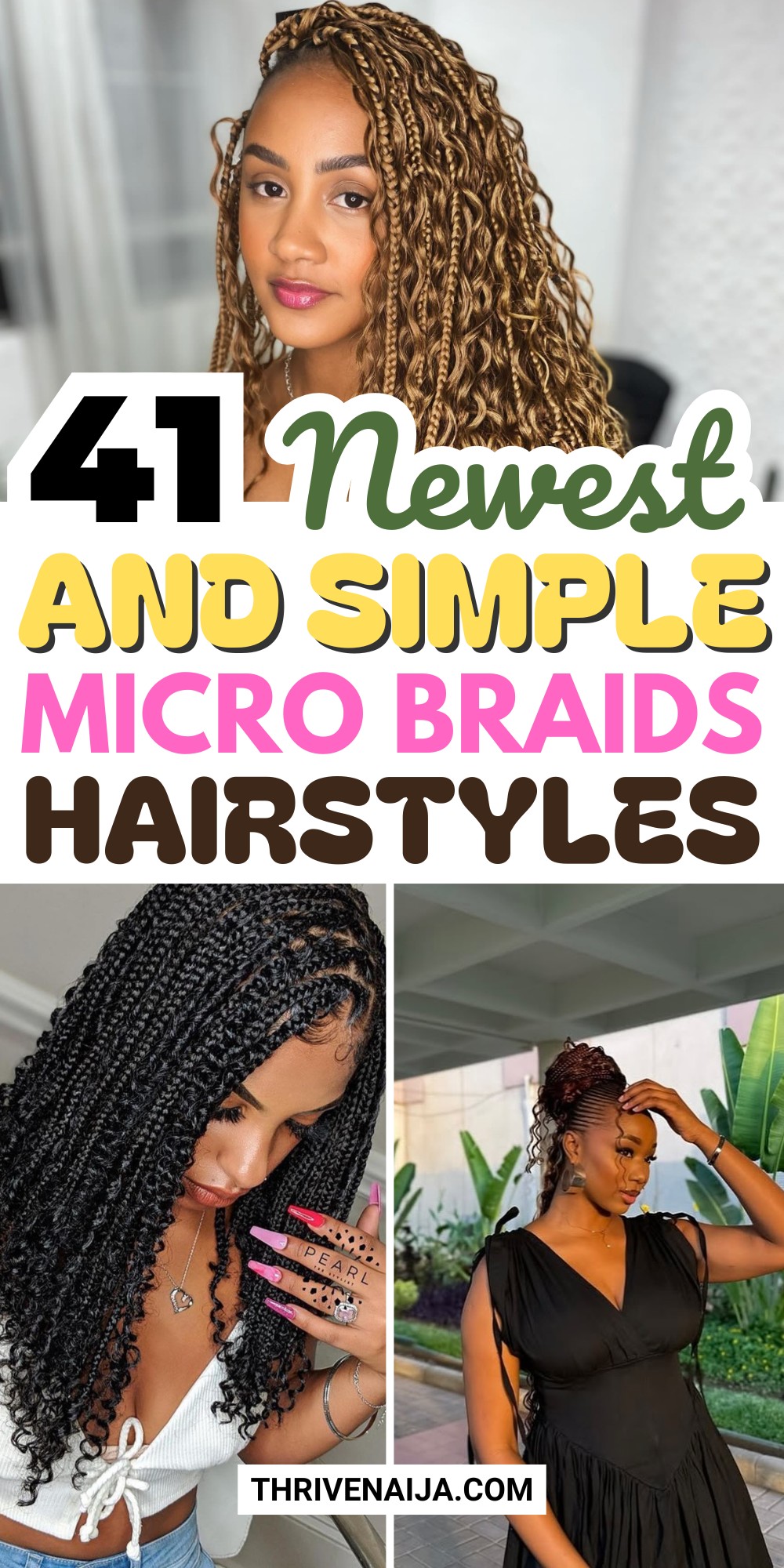 Micro Braids Hairstyles