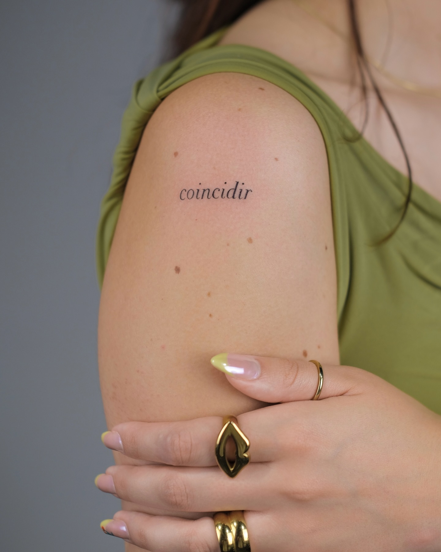 One Word Fine Line Tattoo